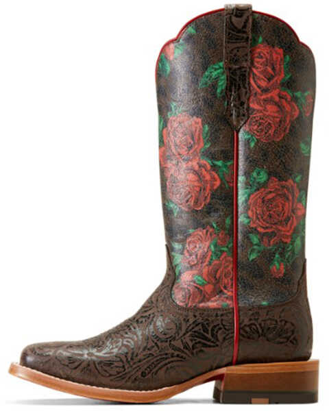 Image #2 - Ariat Women's Frontier Farrah Western Boots - Broad Square Toe , Brown, hi-res