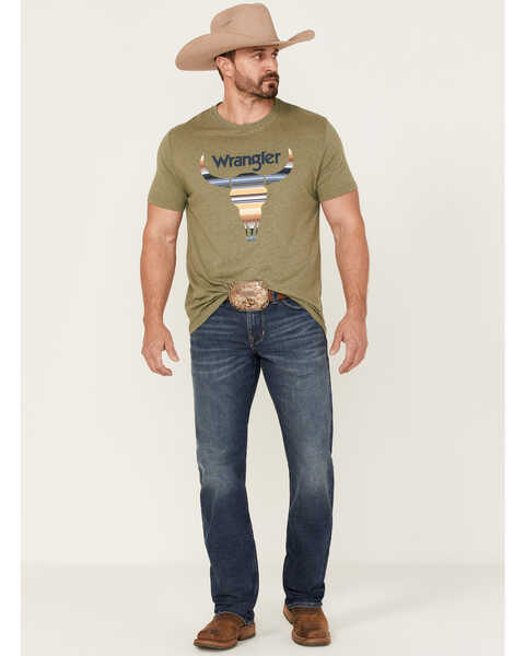 Wrangler Men's Longhorn Serape Logo Graphic T-Shirt | Boot Barn