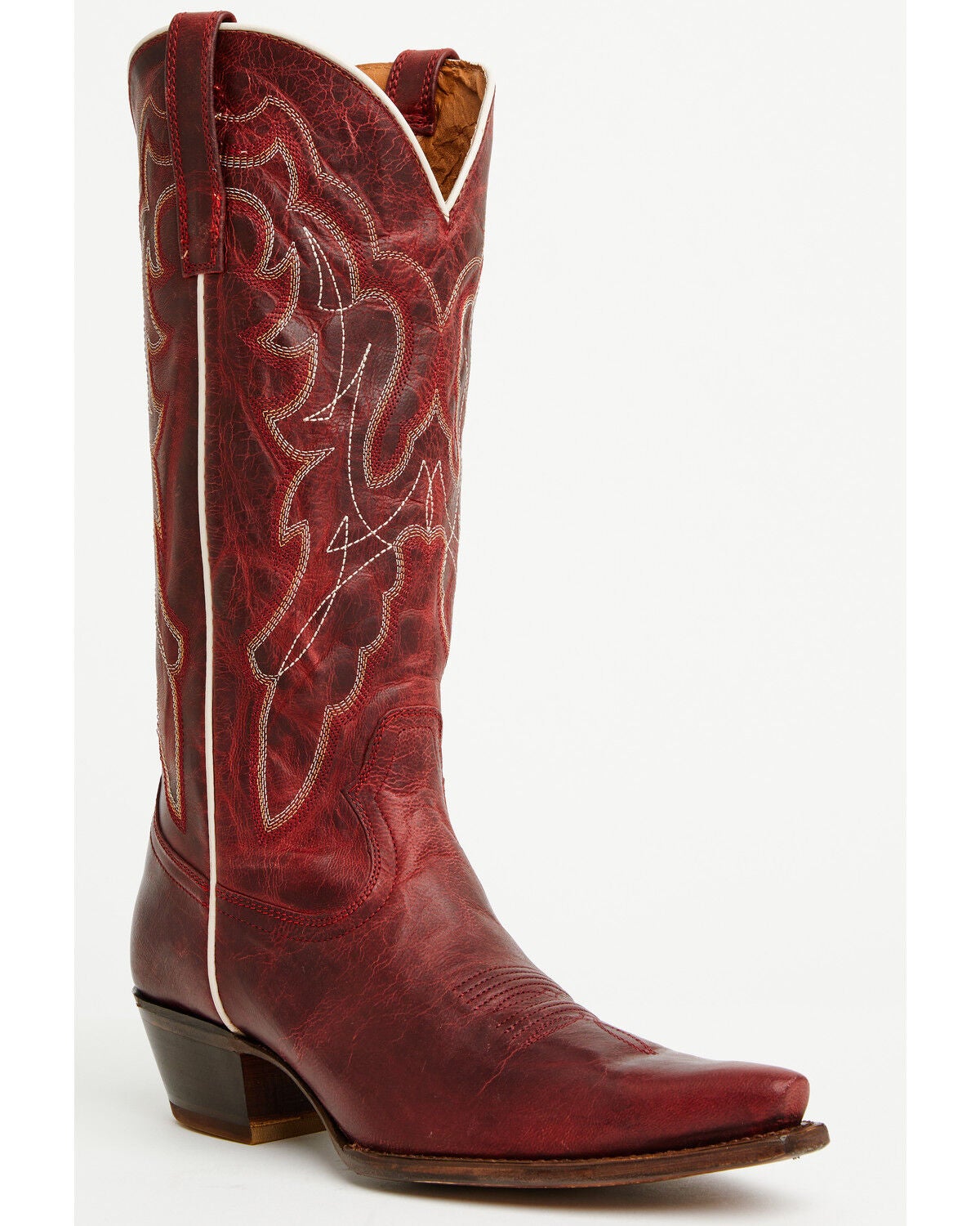 Shyanne Women's Tess Western Boots - Snip Toe, Red, hi-res