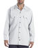 Dickies Men's Solid Twill Button Down Long Sleeve Work Shirt, White, hi-res