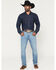 Image #1 - Wrangler Retro Men's Light Wash Slim Bootcut Stretch Denim Jeans, Medium Wash, hi-res