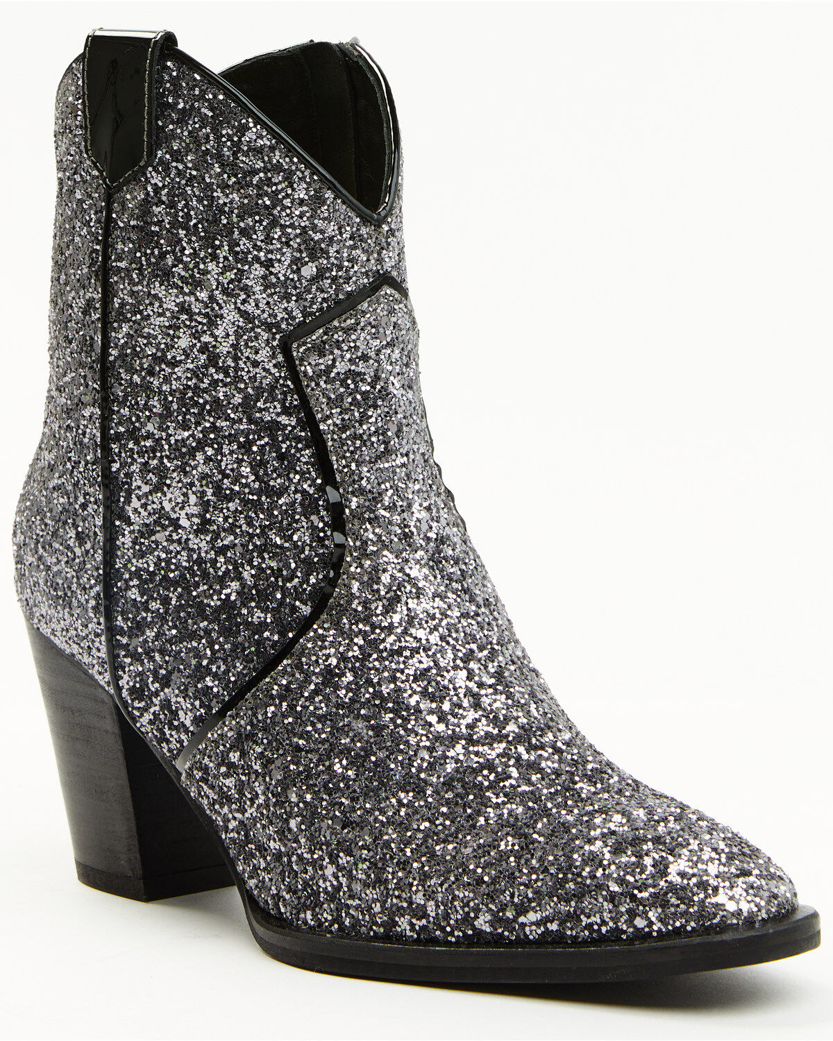 Image #1 - Idyllwind Women's Stop and Stare Western Booties - Round Toe, Silver, hi-res