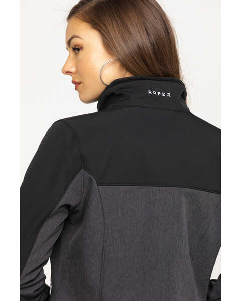 Image #5 - Roper Women's Grey Contrast Softshell Jacket, , hi-res
