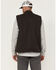 Image #4 - Thorogood Men's Heritage Stone Washed Canvas Vest, Brown, hi-res
