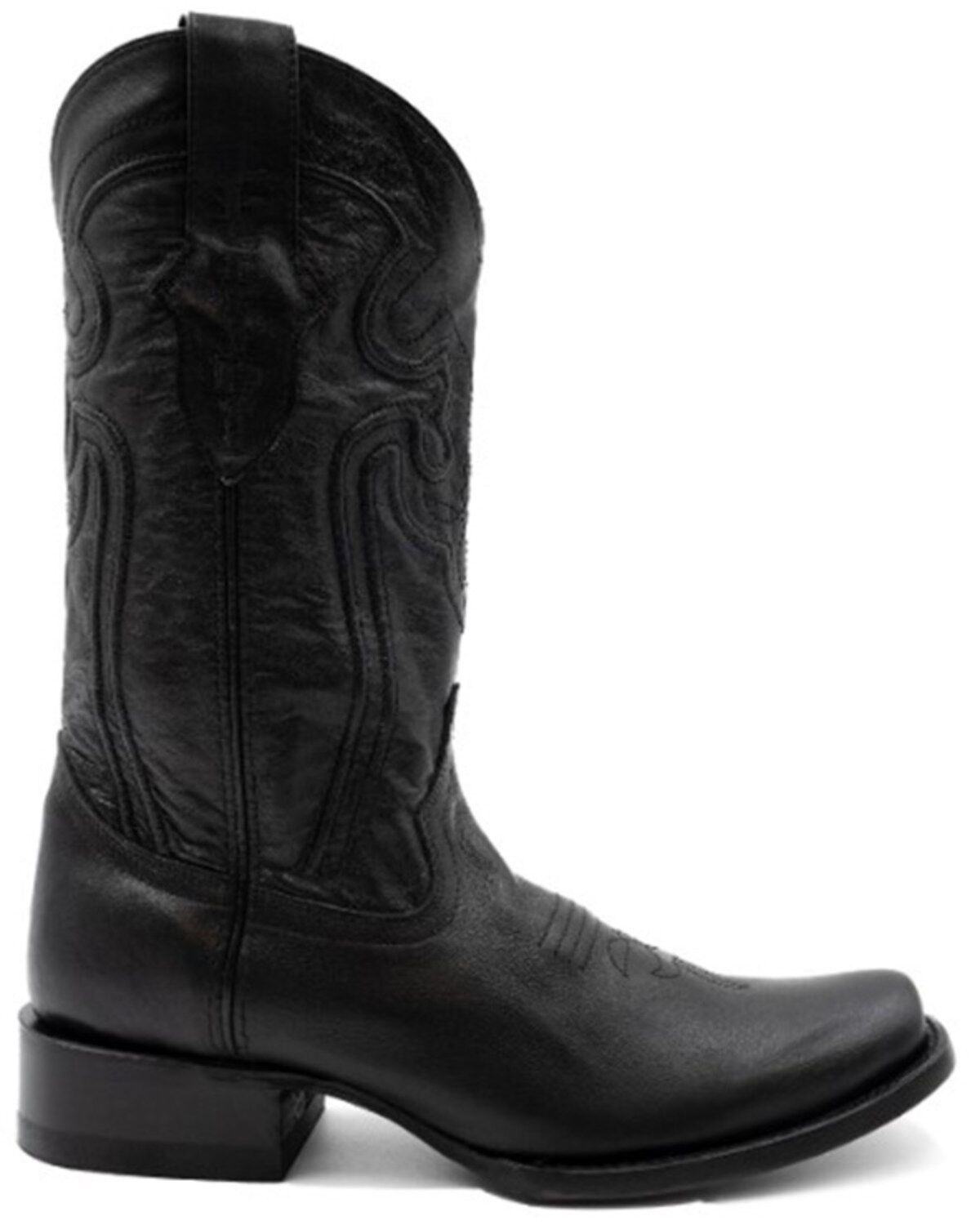 Image #2 - Ferrini Men's Wyatt Western Boots - Square Toe, Black, hi-res