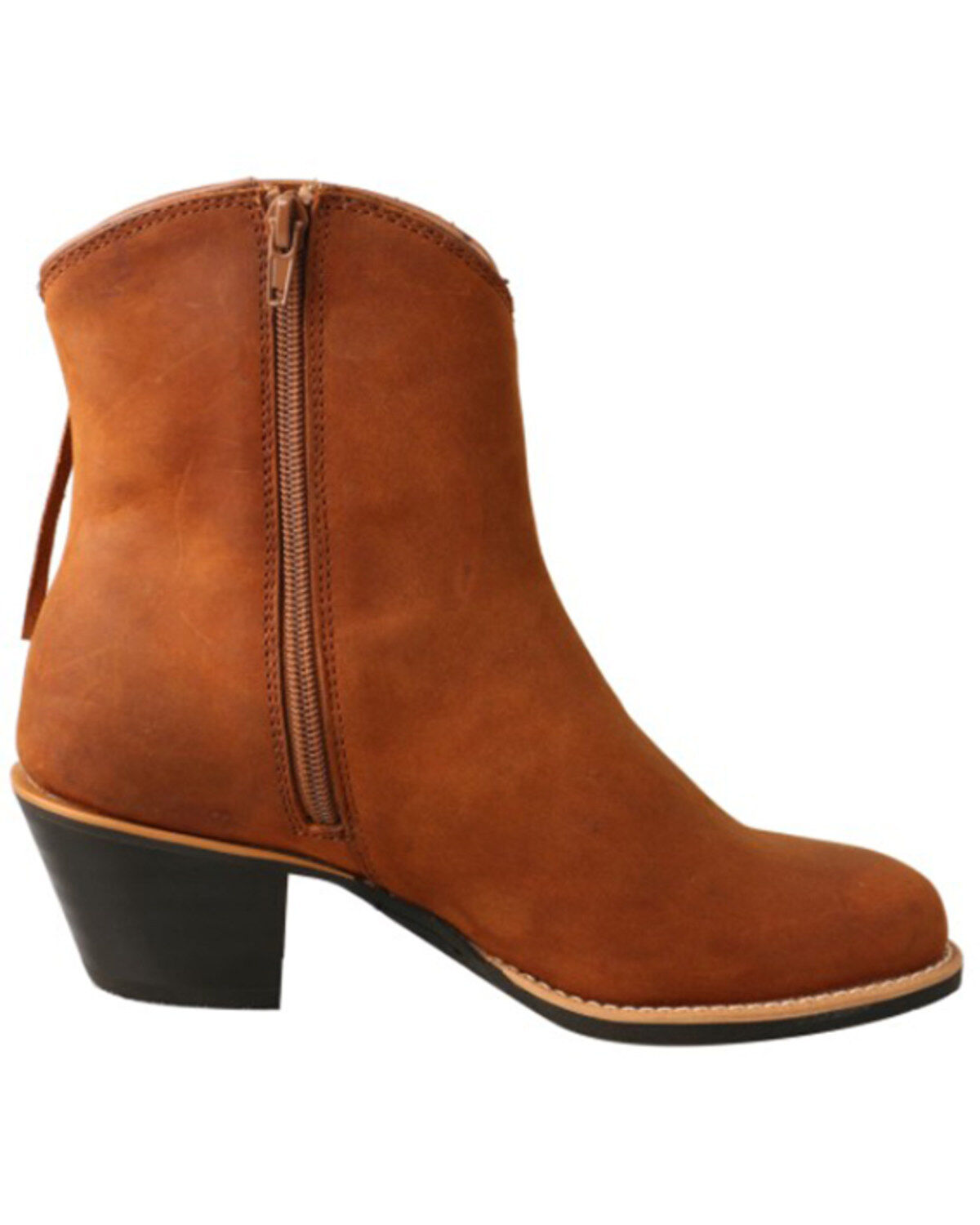 Image #2 - Twisted X Women's Southwestern Printed Western Booties - Round Toe, Brown, hi-res