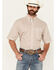 Image #2 - George Strait by Wrangler Men's Geo Print Short Sleeve Stretch Western Shirt, White, hi-res