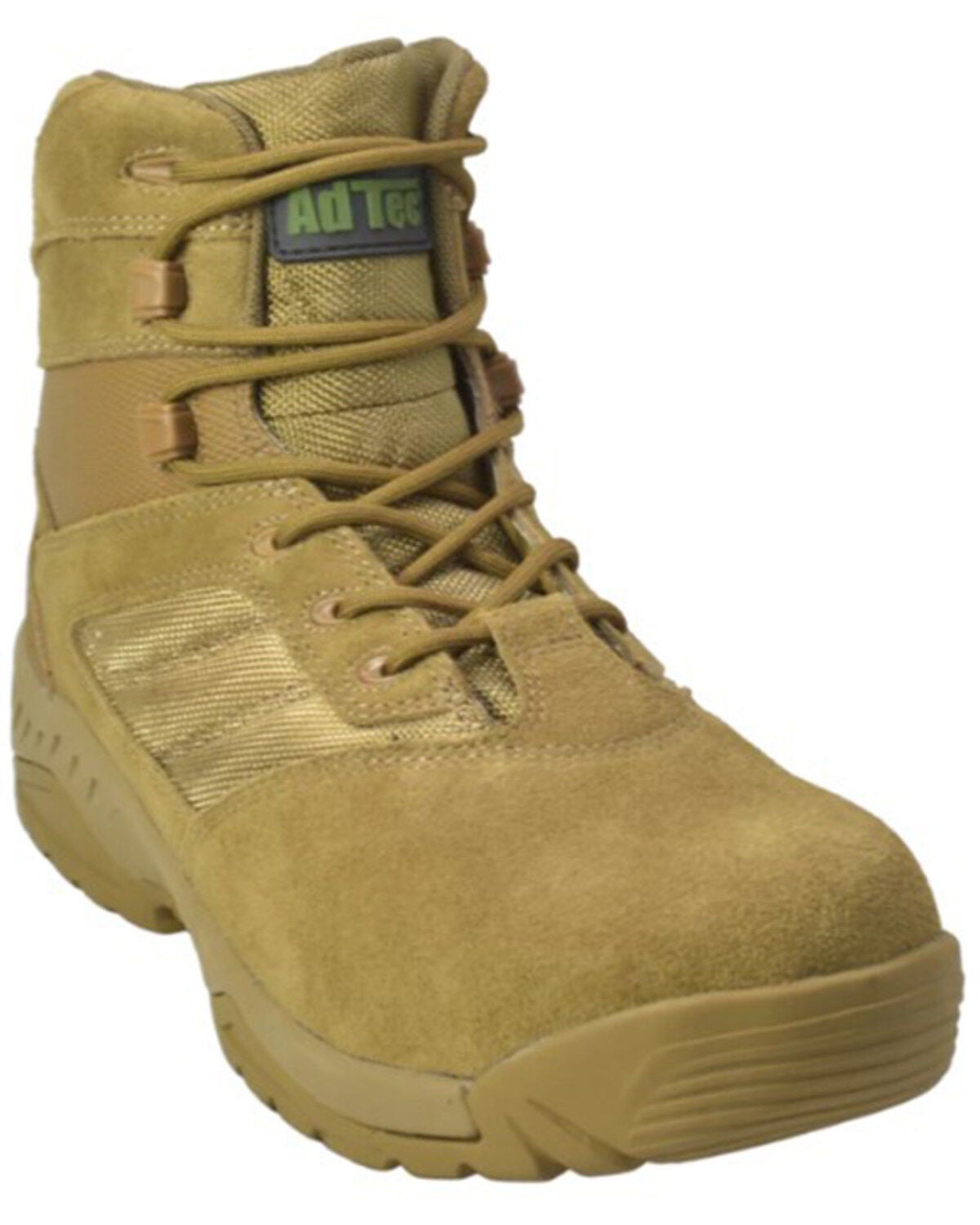 AdTec Men's 6" Tactical Work Boots - Round Toe, Beige, hi-res