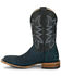 Image #3 - Justin Men's San Antone Exotic Caiman Western Boots - Broad Square Toe, Blue, hi-res