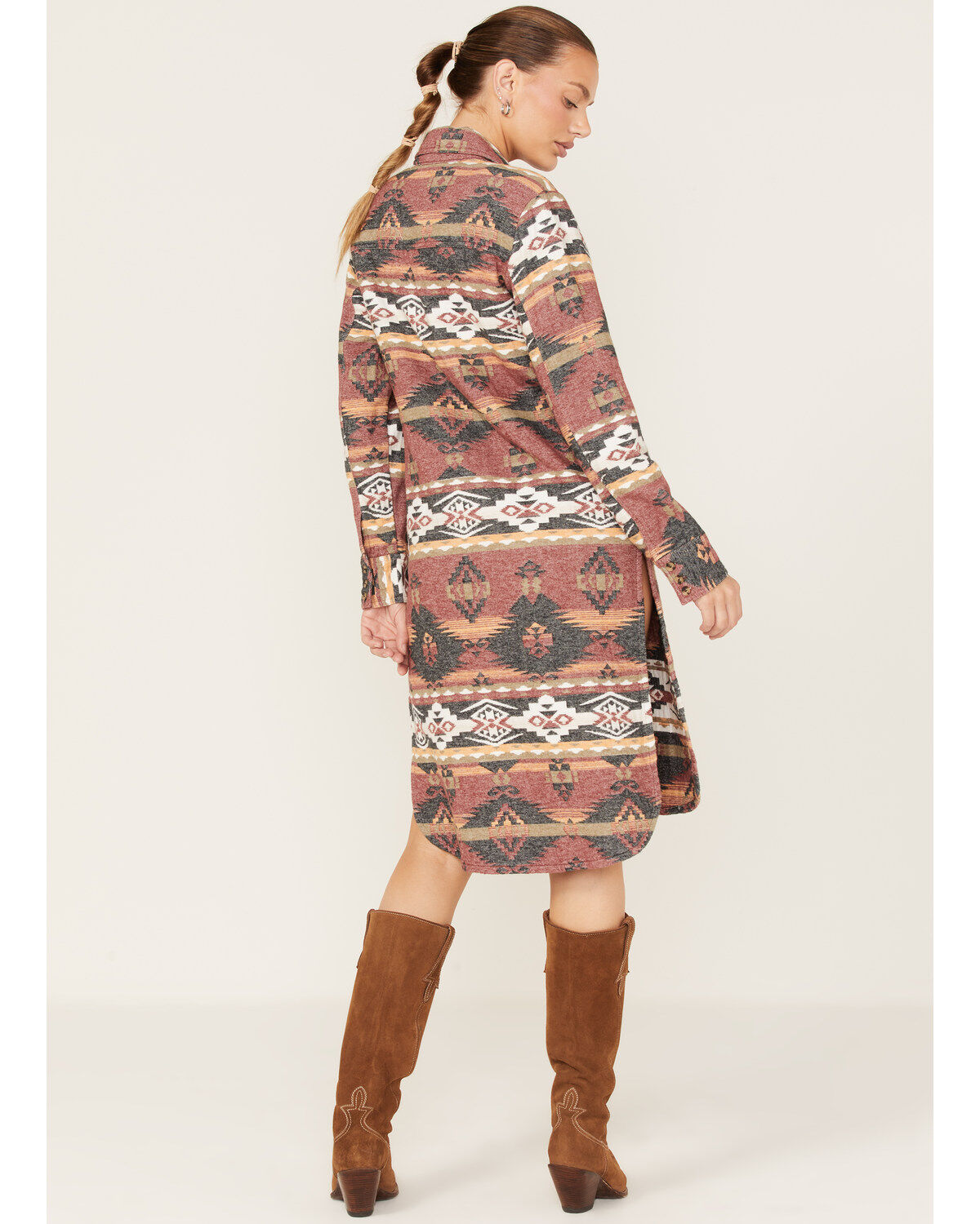 Image #4 - Shyanne Women's Southwestern Print Duster Shacket, , hi-res