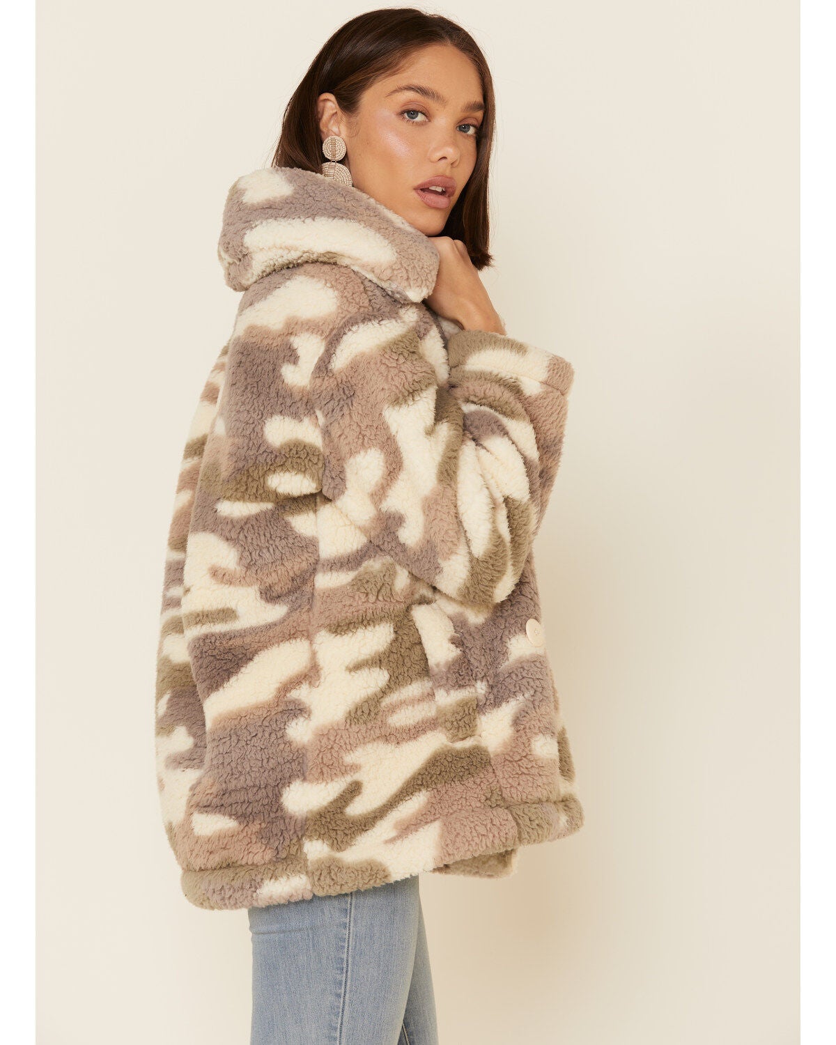Z Supply Pippa Camo Coat Women's- Bone