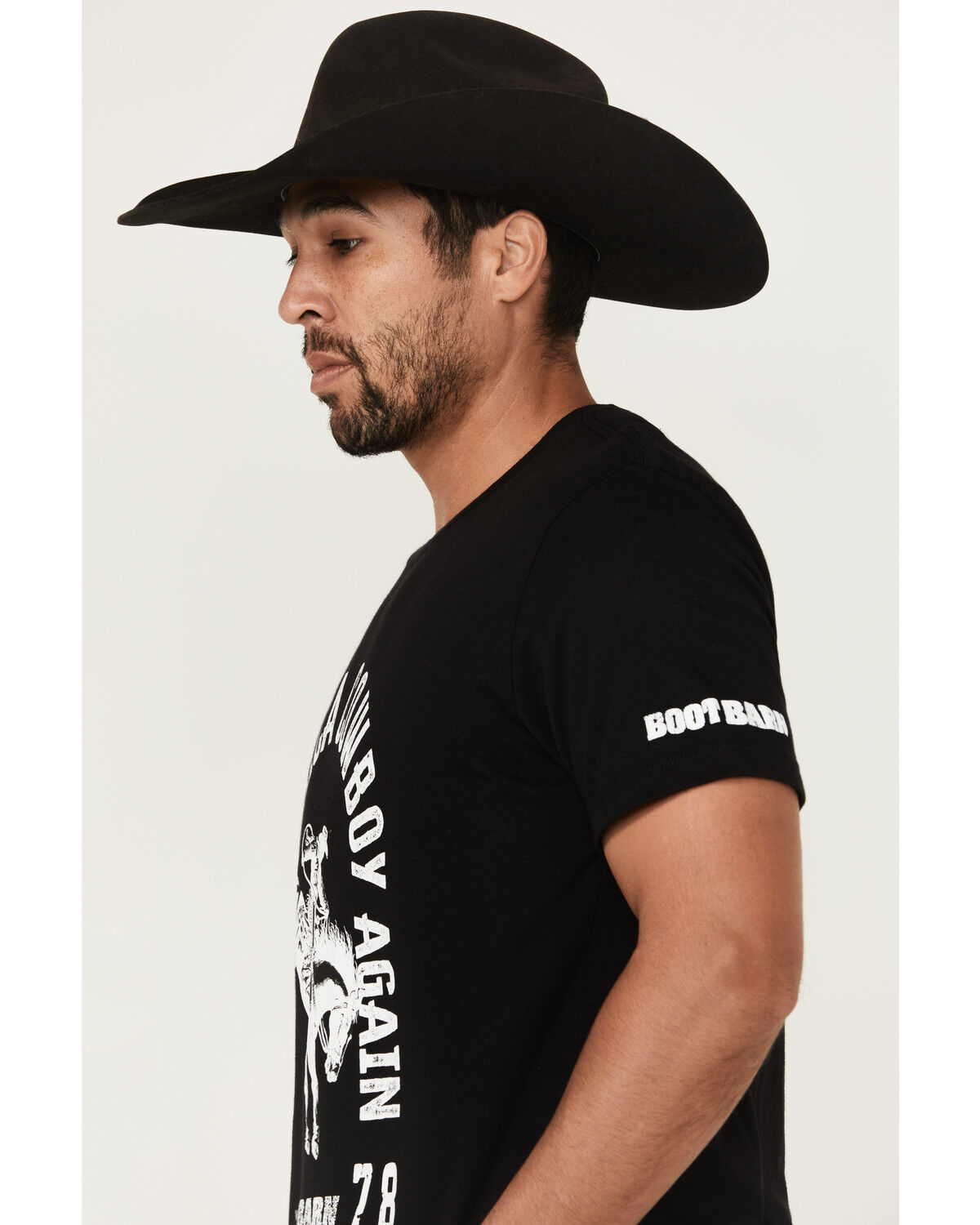 Image #2 - Boot Barn Men's Make America Cowboy Again Short Sleeve Graphic T-Shirt, Black, hi-res