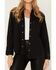 Image #3 - Levi's Women's Teodora Western Denim Studded Shirt, Black, hi-res