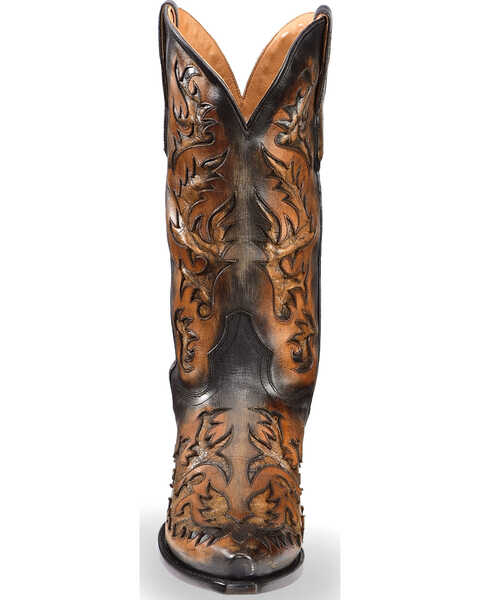 Image #4 - El Dorado Men's Handmade Inlay Western Boots – Snip Toe , , hi-res