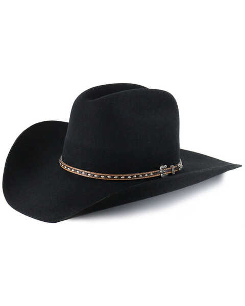 Cody James Men's 3X Wool Hat, Black, hi-res