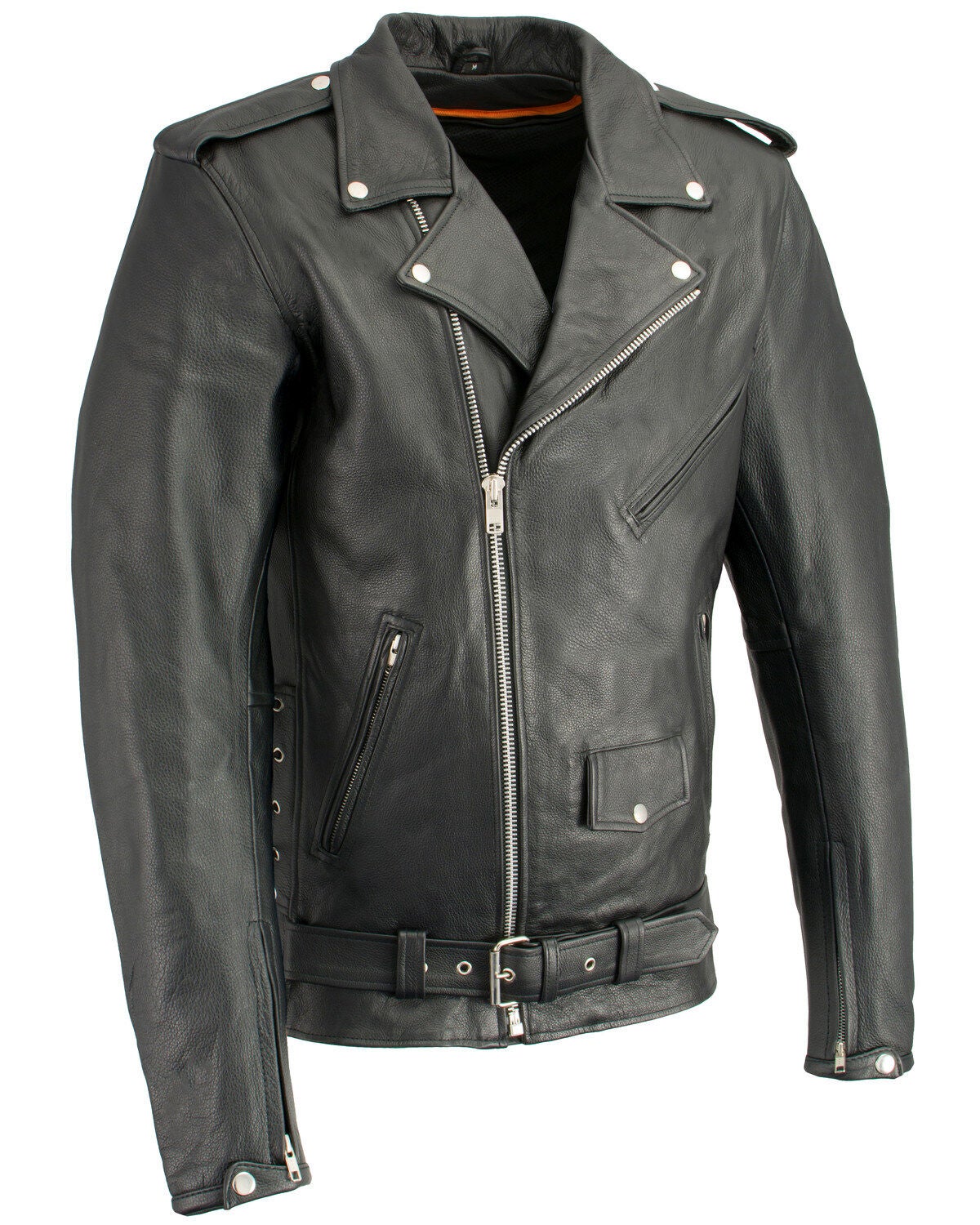 tall leather motorcycle jacket