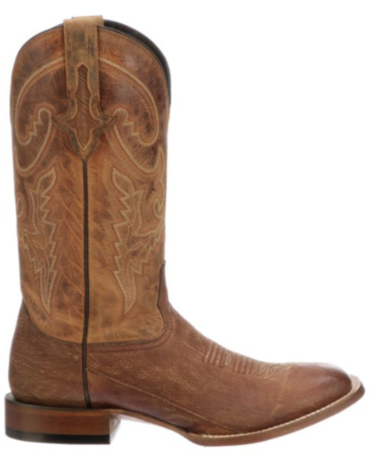 Image #4 - Lucchese Handmade Cognac Ryan Shark Cowboy Boots - Square Toe , , hi-res