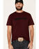 HOOey Men's Maroon Lock-Up Logo Graphic T-Shirt , Maroon, hi-res