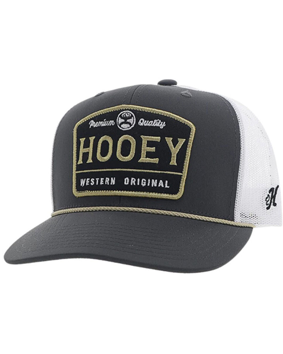 Image #1 - Hooey Boys' Trip Logo Trucker Cap, Charcoal, hi-res