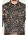 Image #3 - Rock & Roll Denim Men's Vintage Conversational Print Long Sleeve Snap Western Shirt, Charcoal, hi-res