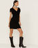 Panhandle Women's Scalloped Lace Bodycon Dress, Black, hi-res