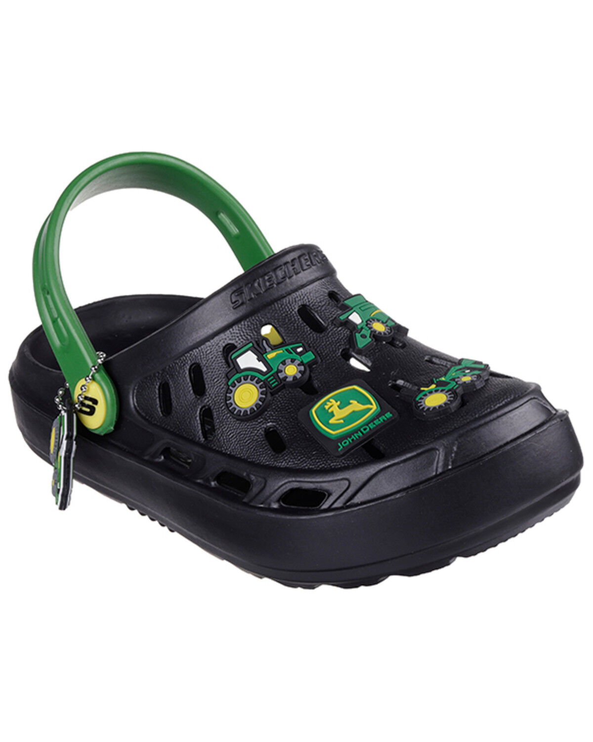 Image #1 - Skechers X John Deere Boys' Swifters Tractor Splash Shoes - Round Toe, Black, hi-res