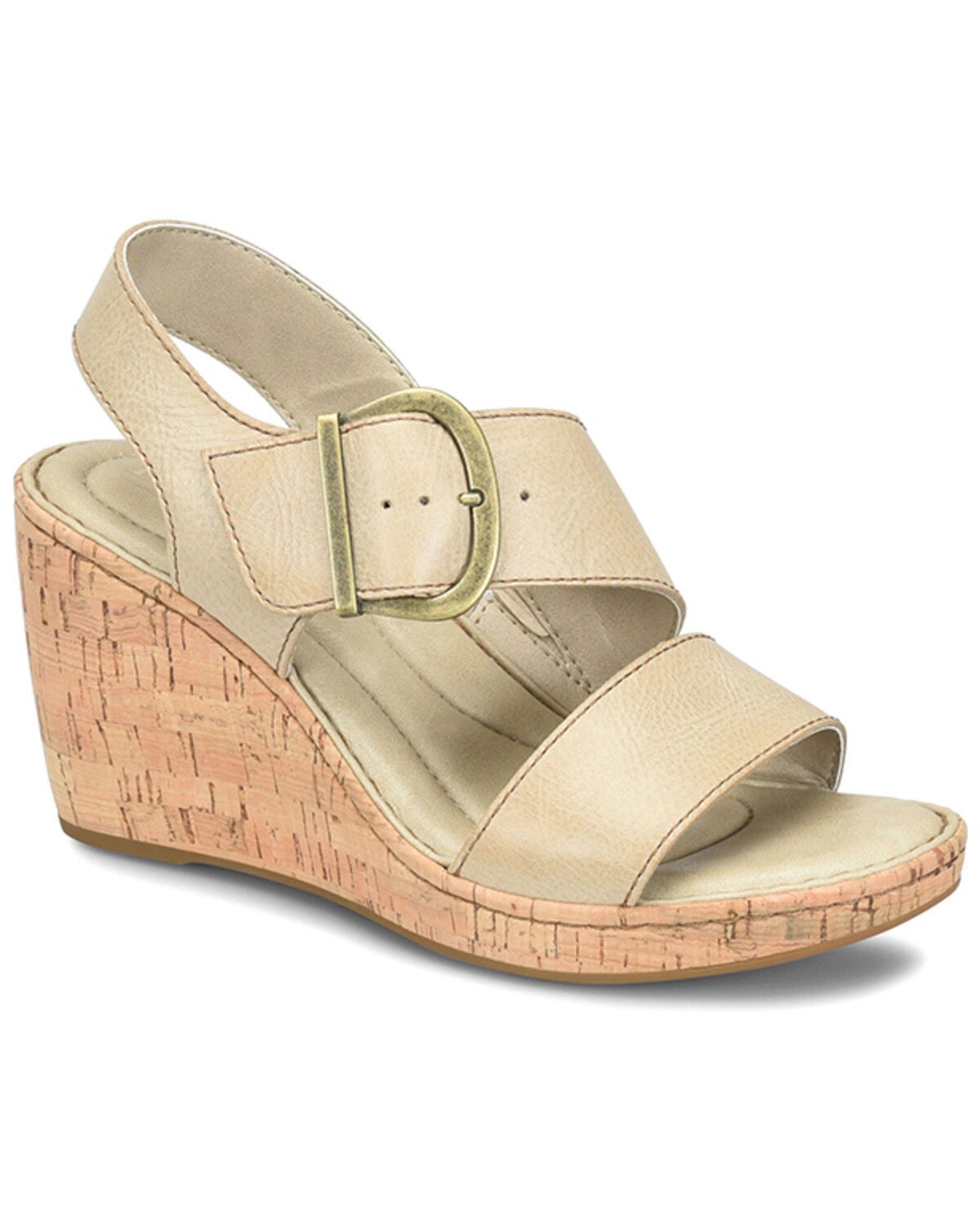 Born Women's Sapphire Wedge Sandals, Grey, hi-res