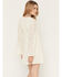 Image #4 - Shyanne Women's Long Bell Sleeve Lace Mini Dress, Cream, hi-res
