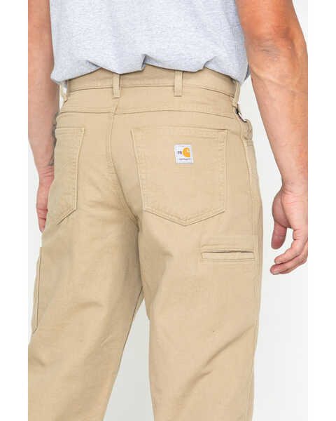 Image #4 - Carhartt Men's Flame-Resistant Relaxed Fit Work Pants, Beige/khaki, hi-res