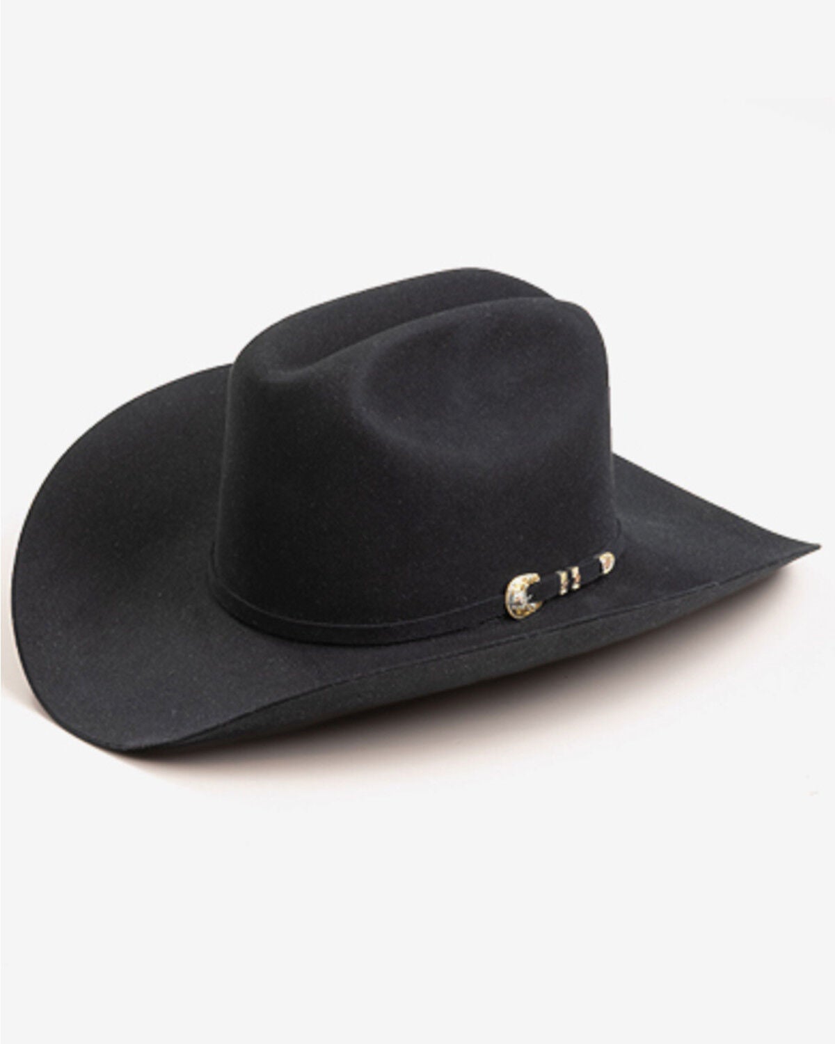 Larry Mahan Superior 500X Felt Cowboy Hat, Black, hi-res