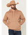 Image #2 - RANK 45&reg; Men's Desert Steer Embroidered Hooded Sweatshirt, Tan, hi-res