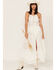 Free People Women's Dolly Ruffle Lace Bodysuit Dress, Ivory, hi-res
