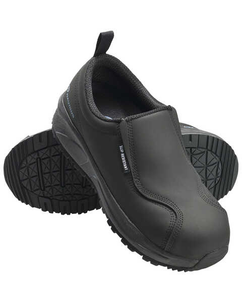 Image #6 - Nautilus Men's Guard Slip-On Work Shoes - Composite Toe, Black, hi-res