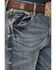 Wrangler Retro Men's Slim Fit Bootcut Jeans , Blue, hi-res