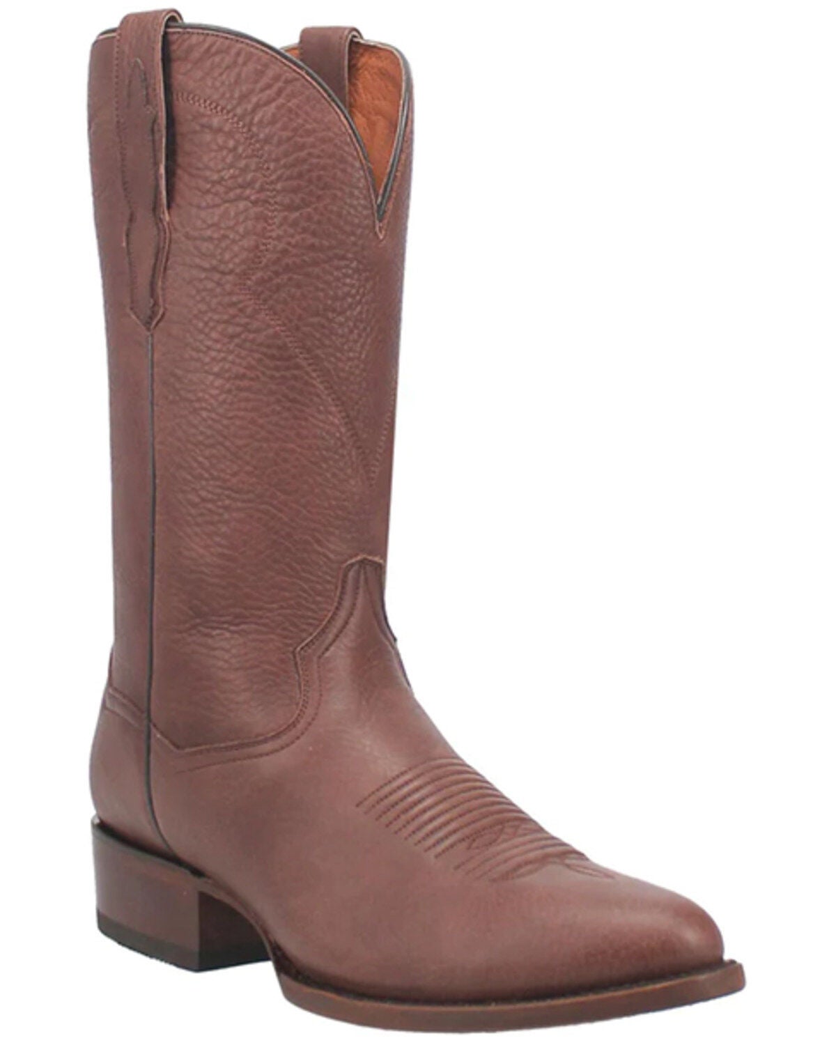 Dan Post Men's Pike Western Boots - Round Toe, Brown, hi-res