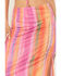 Image #2 - Show Me Your Mumu Women's Dazy Mesh Striped Midi Skirt, Pink, hi-res