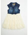 Image #1 - Shyanne Toddler Girls' Lace Short Sleeve Dress, Cream, hi-res