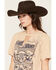 Image #2 - Idyllwind Women's Wilder Than The West Short Sleeve Graphic Tee, Khaki, hi-res