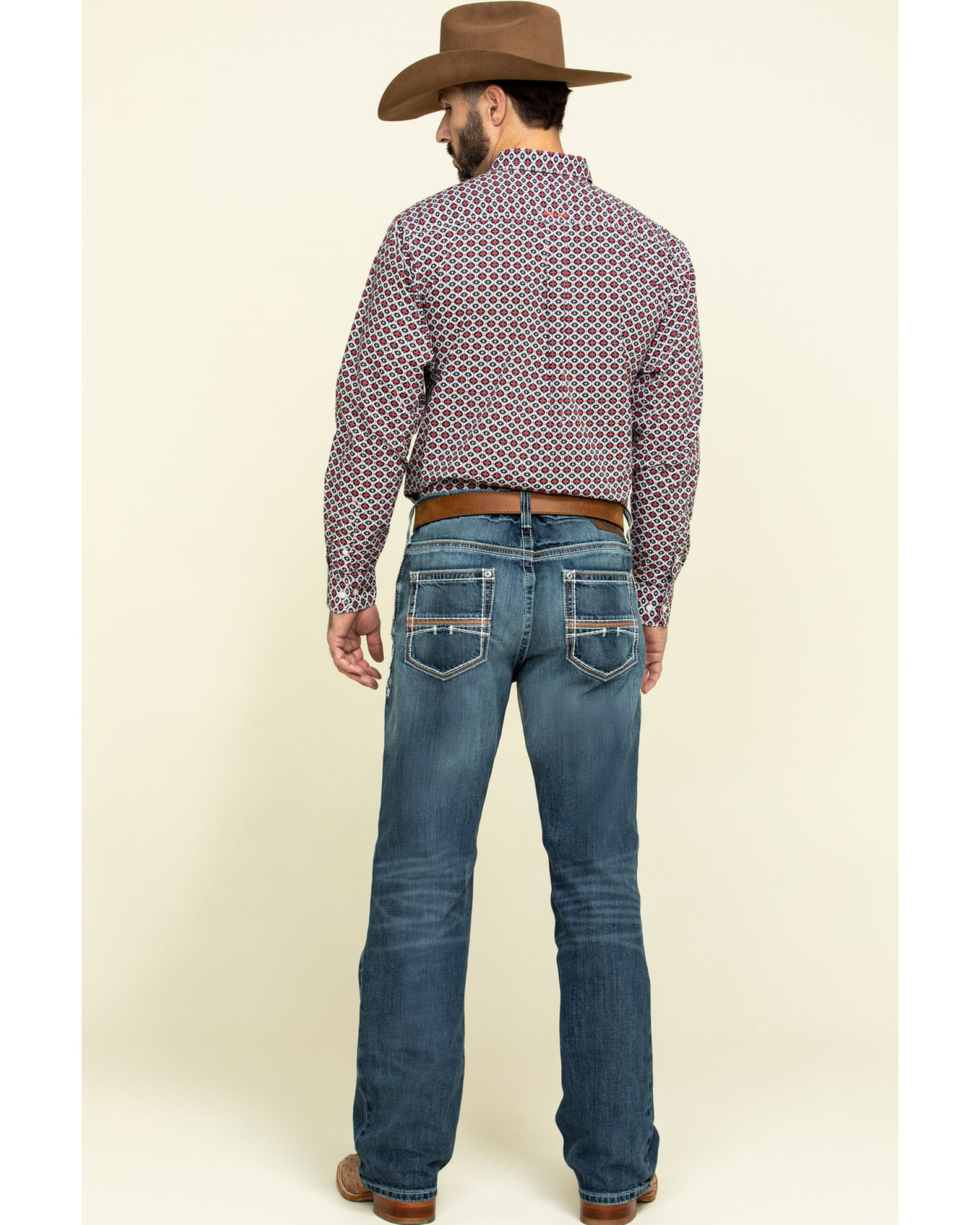 Image #5 - Ariat Men's M4 Coltrane Durango Low Rise Fashion Boot Cut Jeans, Denim, hi-res