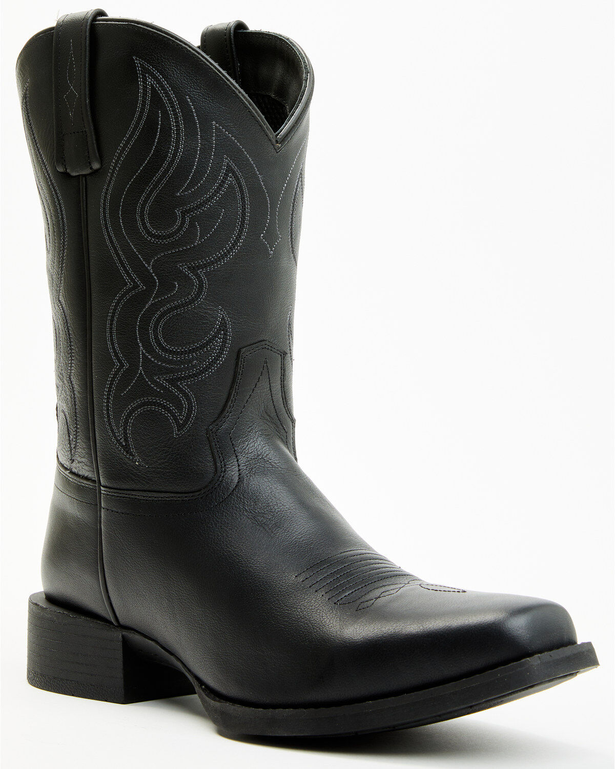 Cody James Ace Western Boots&trade; - Broad Square Toe, Black, hi-res