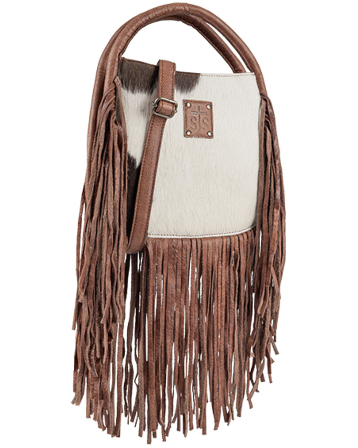 Image #5 - STS Ranchwear By Carroll Women's Indie Sugar Satchel Crossbody Bag, Brown, hi-res