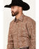 Image #2 - Stetson Men's Floral Paisley Print Long Sleeve Snap Western Shirt, Brown, hi-res