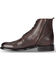 Image #3 - El Dorado Men's Handmade Black Cherry Leather Urban Lacer Boots - Round Toe, , hi-res