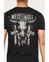 Image #4 - Buckwear Men's Bull Horns Short Sleeve Graphic, Black, hi-res