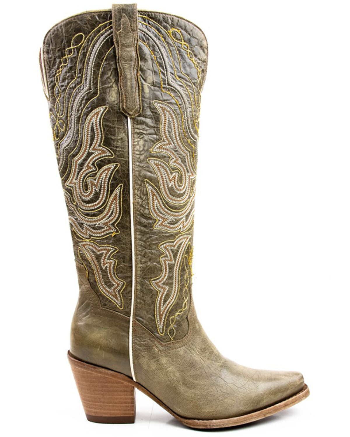 Image #2 - Dan Post Women's Vintage Embroidered Tall Western Boots - Snip Toe, , hi-res