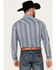 Image #4 - Cody James Men's War Hunt Southwestern Striped Print Long Sleeve Snap Western Shirt - Tall, White, hi-res