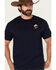 Image #3 - Riot Society Men's Boot Barn Exclusive Boots and Hat Embroidered Short Sleeve T-Shirt, Navy, hi-res