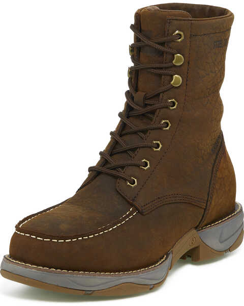 Image #2 - Tony Lama Men's Junction Sierra 8" Lacer Waterproof Work Boots - Steel Toe, , hi-res