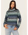 Image #1 - Cleo + Wolf Women's Turtleneck Sweater, Blue, hi-res