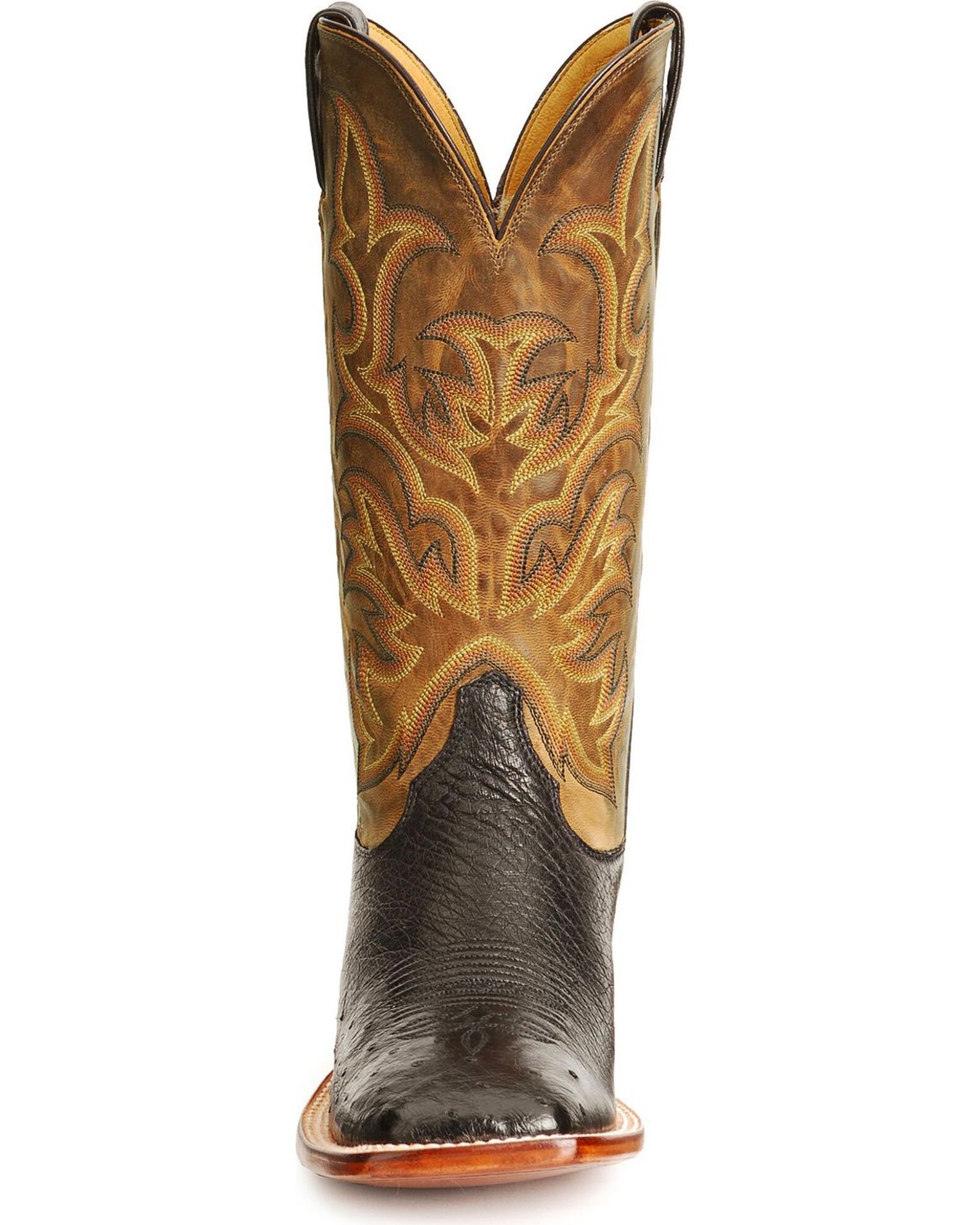 Justin smooth ostrich boots clearance